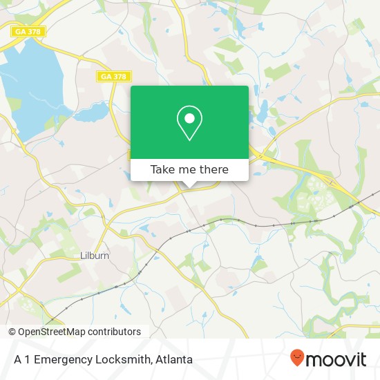 A 1 Emergency Locksmith map