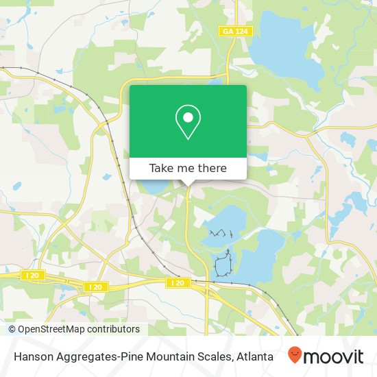 Hanson Aggregates-Pine Mountain Scales map