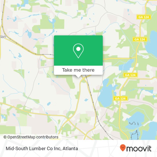 Mapa de Mid-South Lumber Co Inc