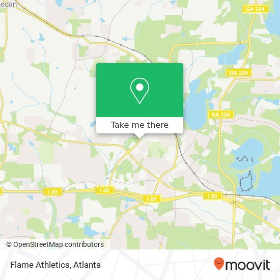 Flame Athletics map