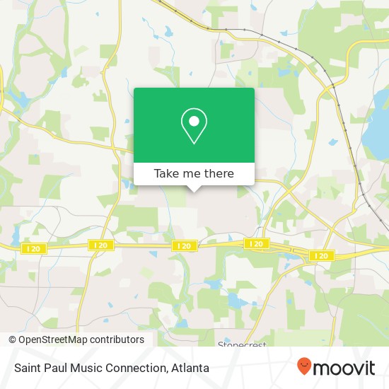 Saint Paul Music Connection map