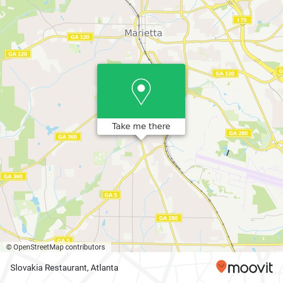 Slovakia Restaurant map