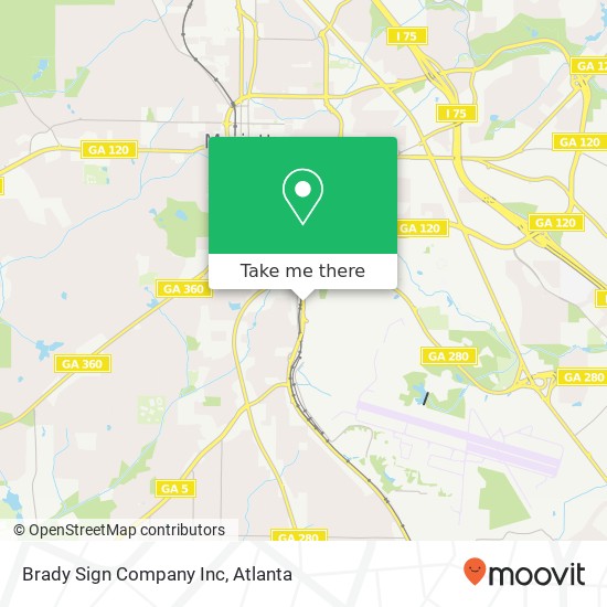Brady Sign Company Inc map