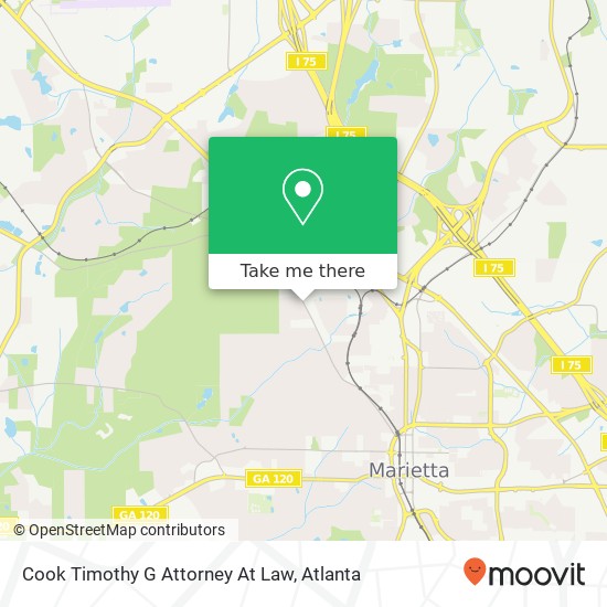 Mapa de Cook Timothy G Attorney At Law