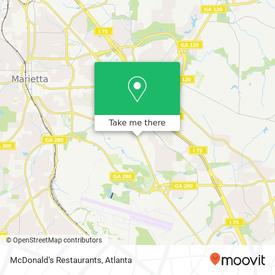 McDonald's Restaurants map