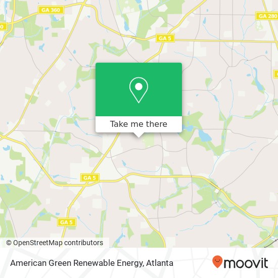 Mapa de American Green Renewable Energy