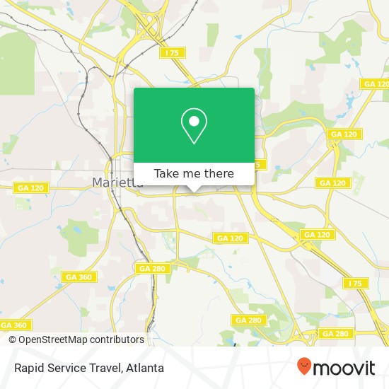 Mapa de Rapid Service Travel