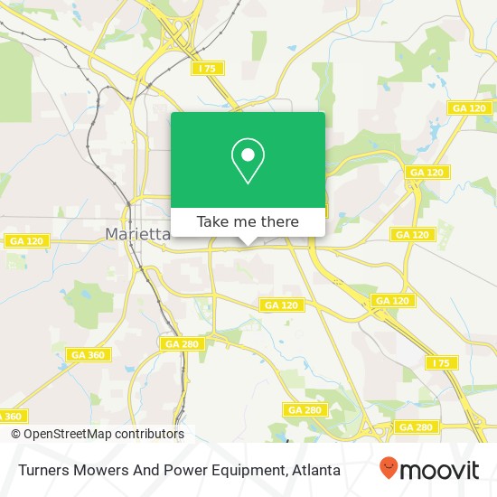 Turners Mowers And Power Equipment map