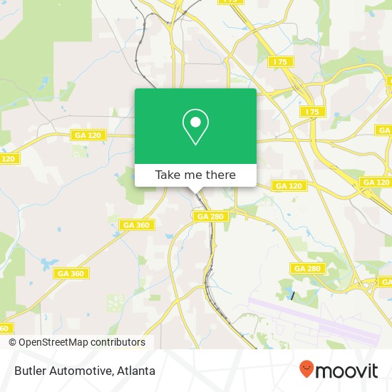 Butler Automotive map