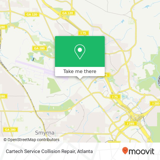 Cartech Service Collision Repair map