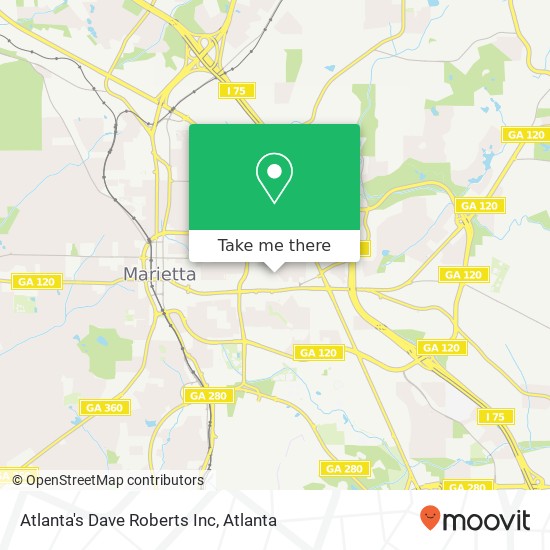 Mapa de Atlanta's Dave Roberts Inc