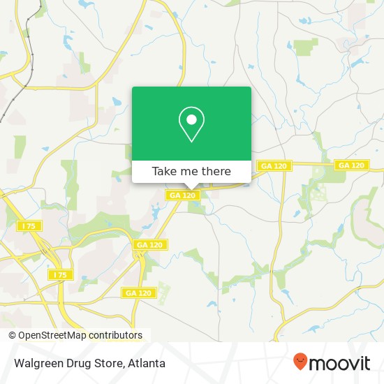 Walgreen Drug Store map