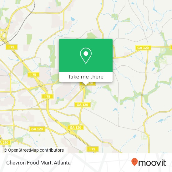 Chevron Food Mart map
