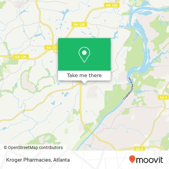 Kroger Pharmacies map