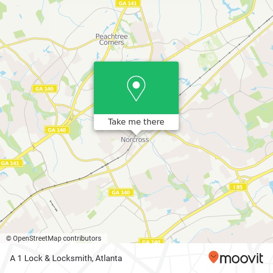 Mapa de A 1 Lock & Locksmith