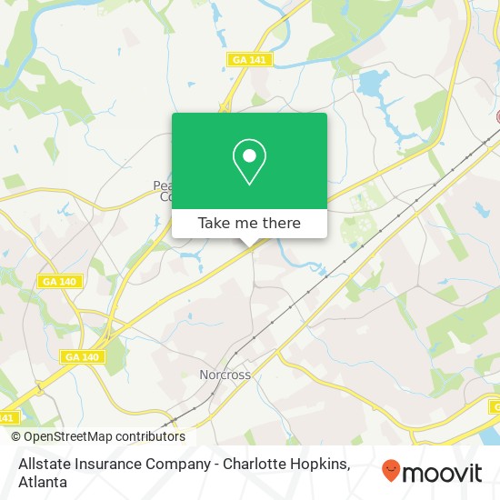 Allstate Insurance Company - Charlotte Hopkins map