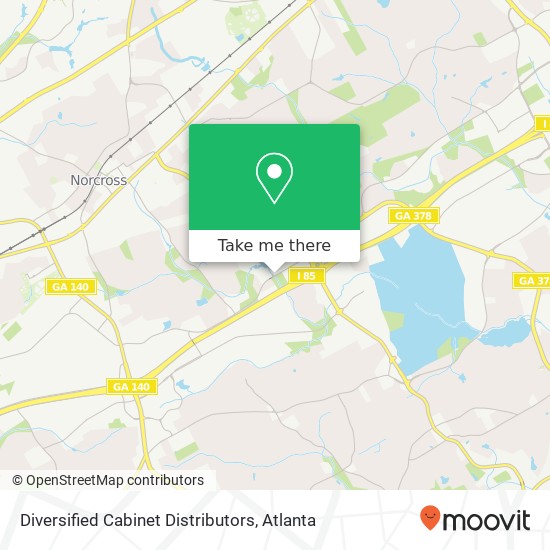 Mapa de Diversified Cabinet Distributors