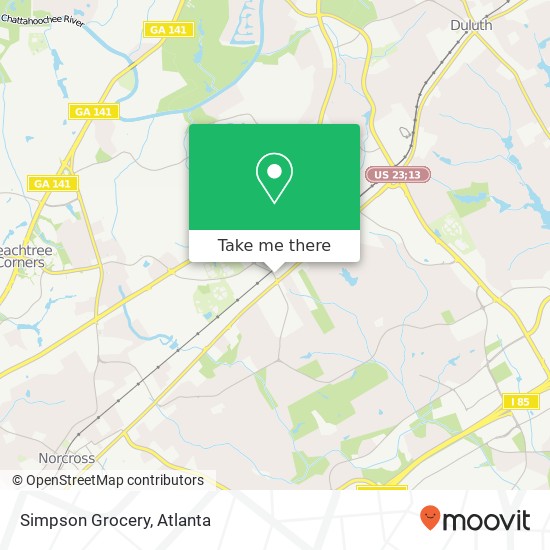 Simpson Grocery map