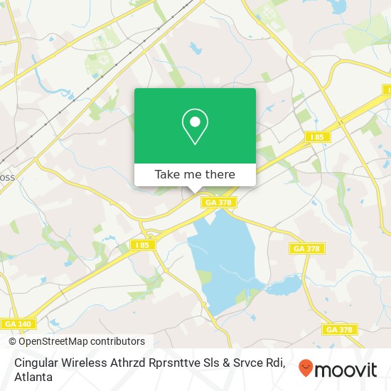 Cingular Wireless Athrzd Rprsnttve Sls & Srvce Rdi map