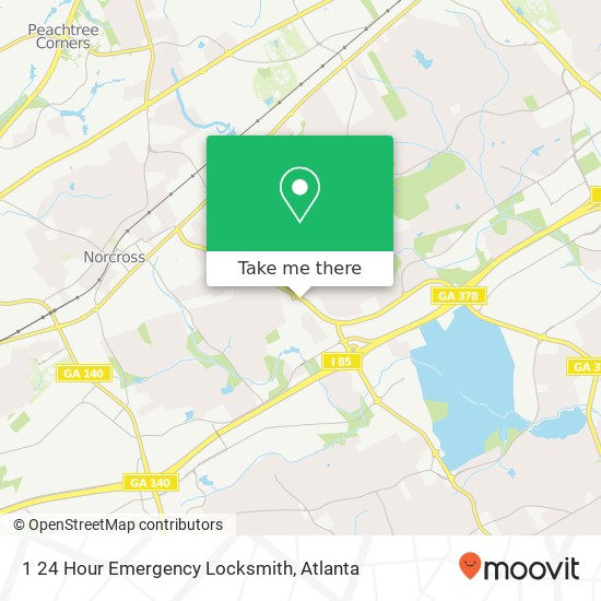 1 24 Hour Emergency Locksmith map