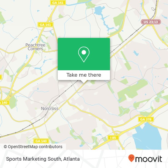 Mapa de Sports Marketing South