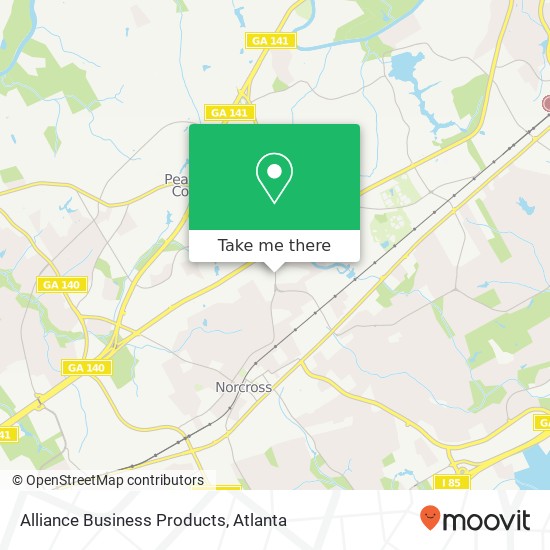 Alliance Business Products map