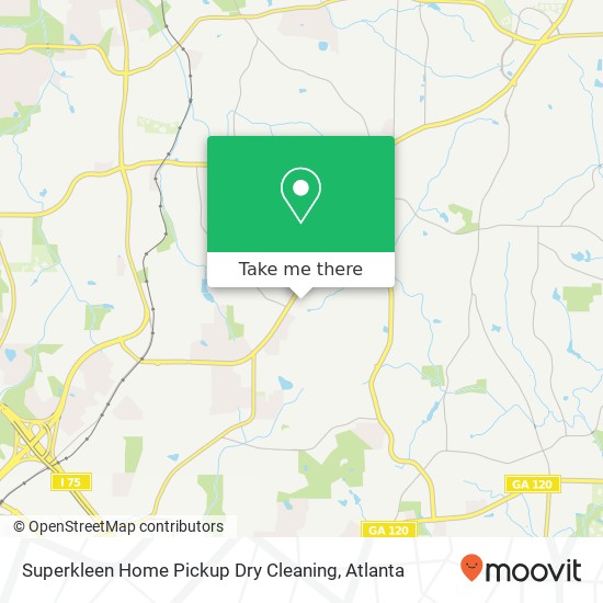 Mapa de Superkleen Home Pickup Dry Cleaning