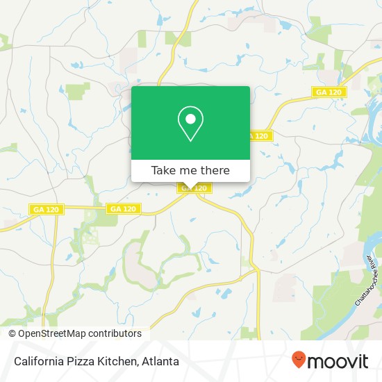 California Pizza Kitchen map