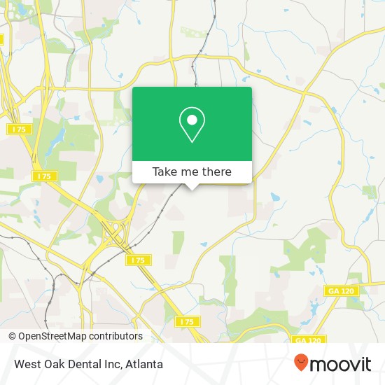 West Oak Dental Inc map