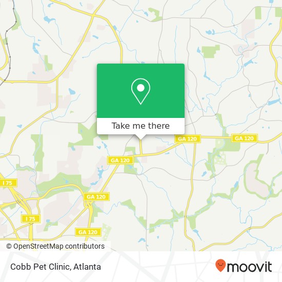 Cobb Pet Clinic map