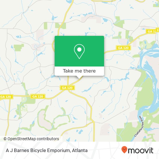 Mapa de A J Barnes Bicycle Emporium