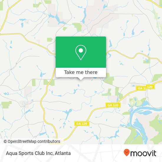 Aqua Sports Club Inc map