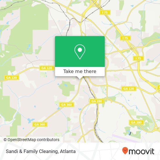 Sandi & Family Cleaning map