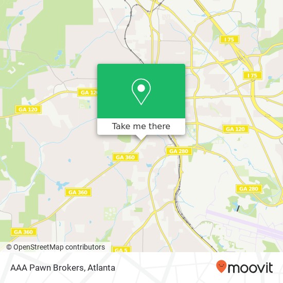 AAA Pawn Brokers map