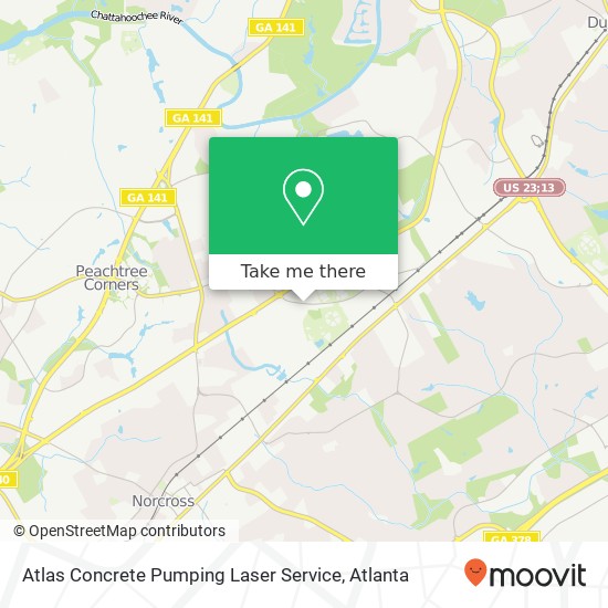 Atlas Concrete Pumping Laser Service map
