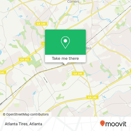 Atlanta Tires map