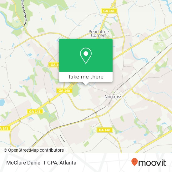 McClure Daniel T CPA map