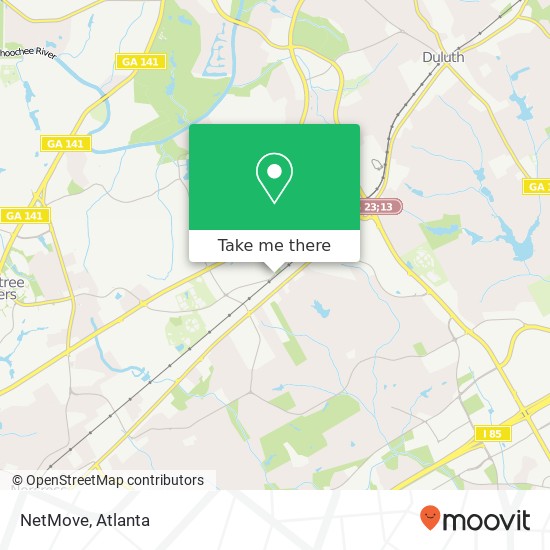 NetMove map