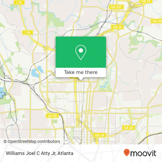 Williams Joel C Atty Jr map