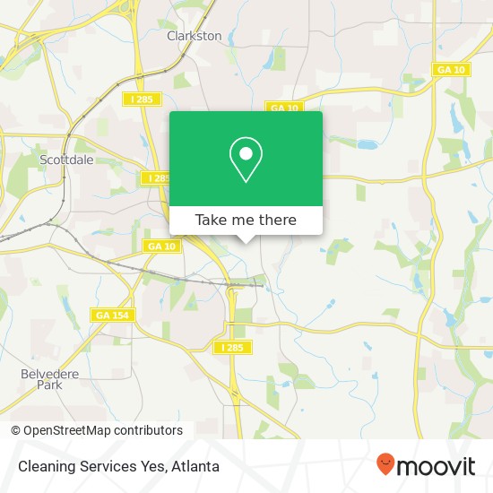 Mapa de Cleaning Services Yes