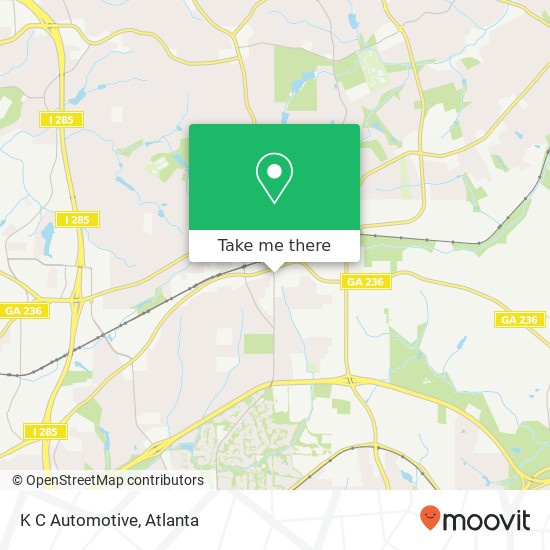 K C Automotive map