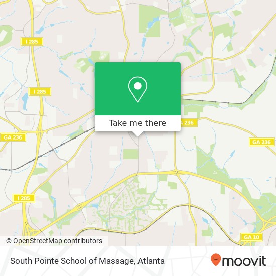 Mapa de South Pointe School of Massage