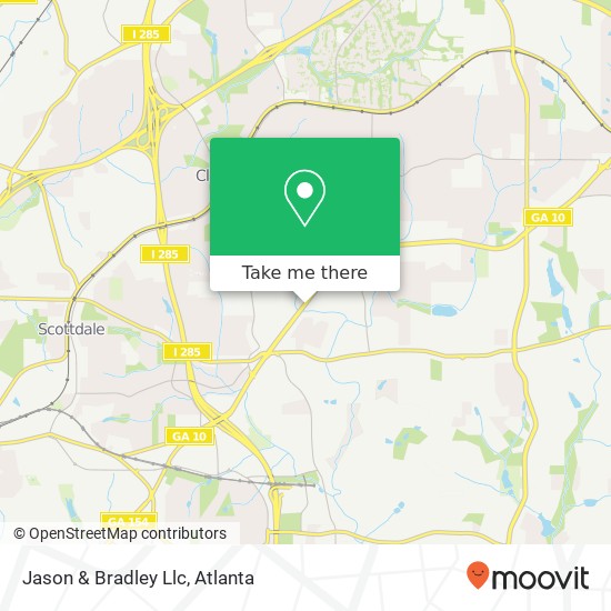 Jason & Bradley Llc map