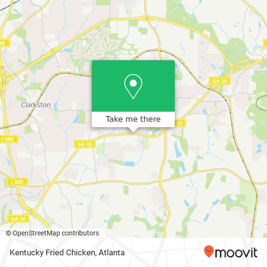 Mapa de Kentucky Fried Chicken