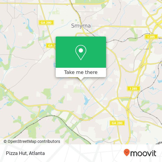 Pizza Hut map