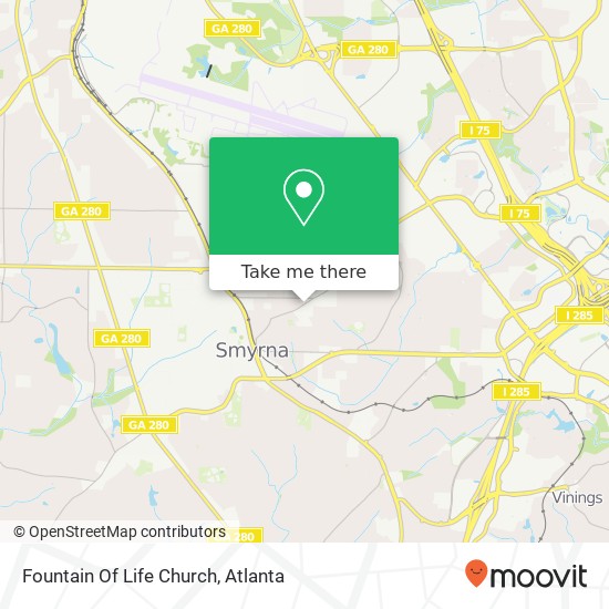 Mapa de Fountain Of Life Church