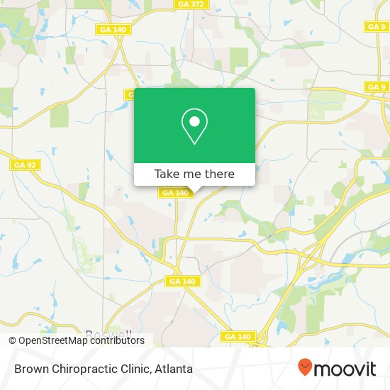 Brown Chiropractic Clinic map