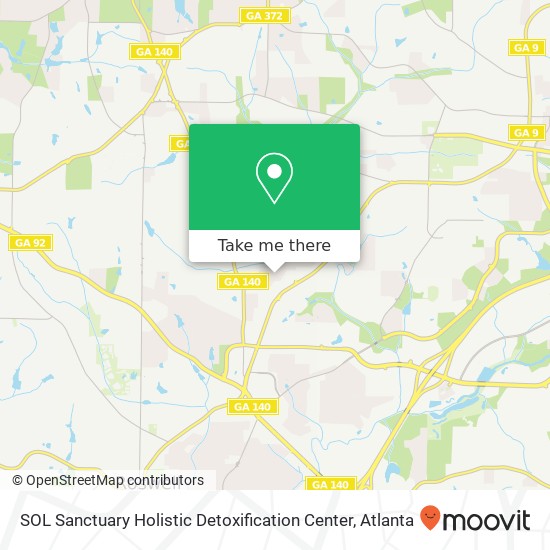 SOL Sanctuary Holistic Detoxification Center map