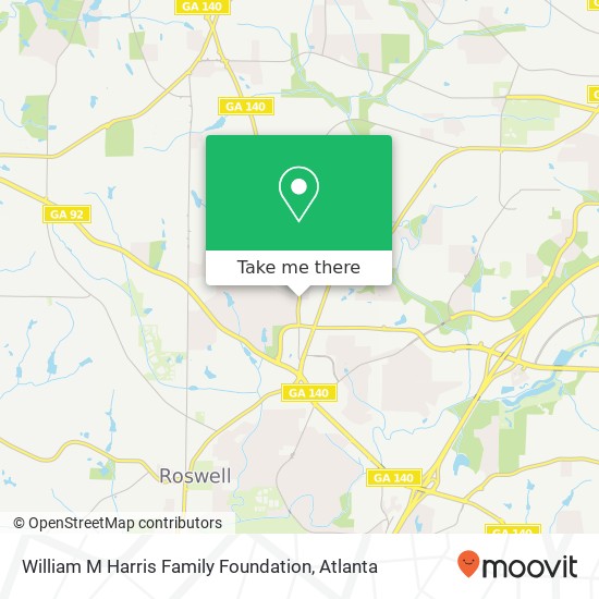 Mapa de William M Harris Family Foundation