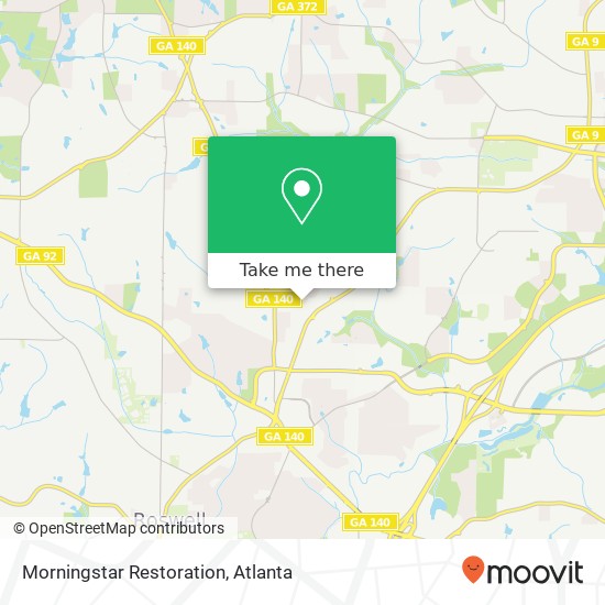 Morningstar Restoration map